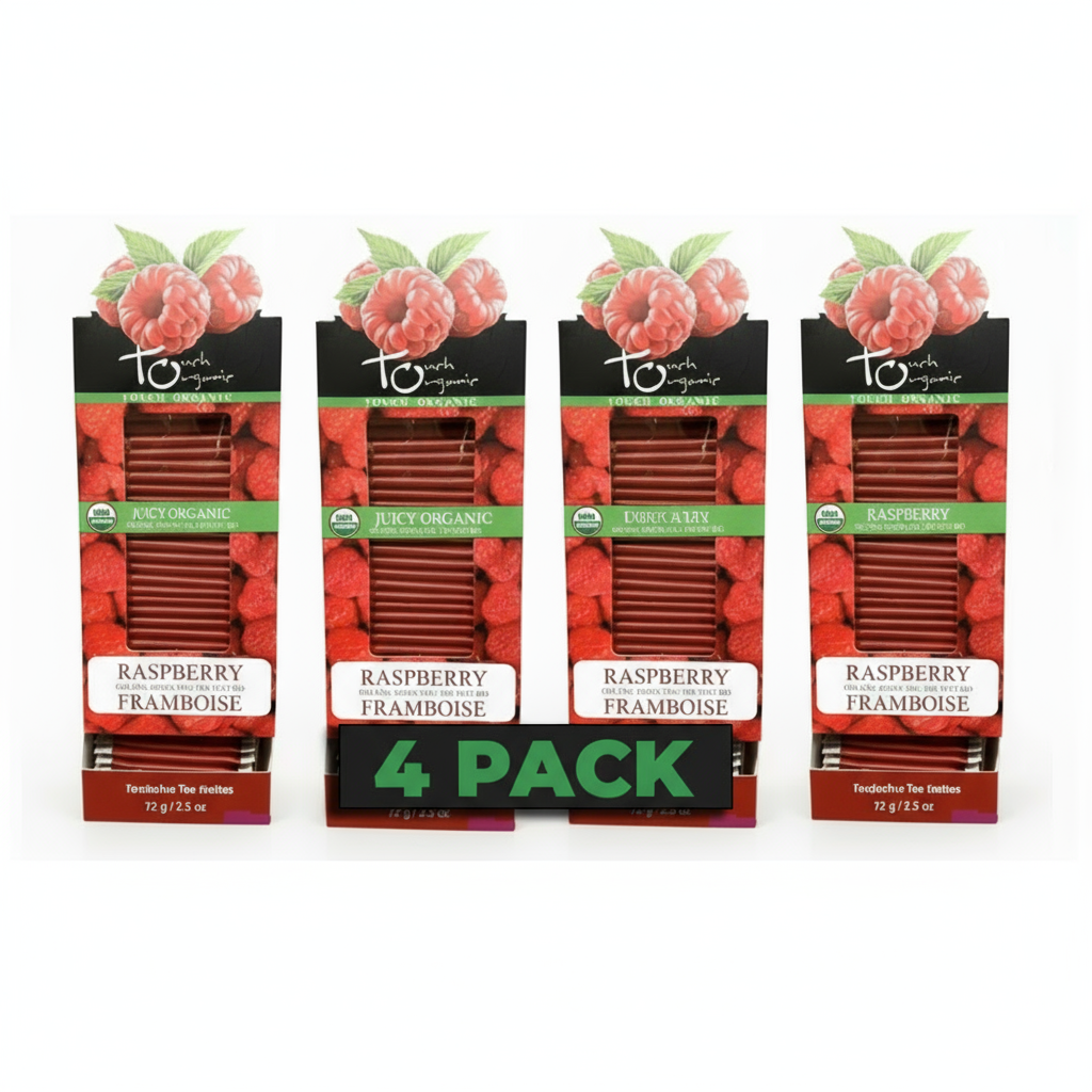 Touch Organic RASPBERRY GREEN TEA 40 bags - 4 PACK
