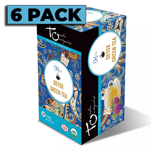 Touch Organic - Detox Green Tea, 20 bags - 6 PACK CASE