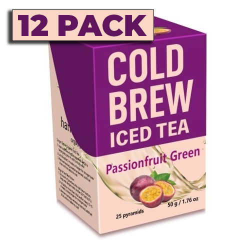 Harmony - PASSIONFRUIT COLD BREW ICED TEA 25 BAGS - 12 PACK CASE