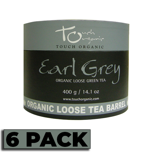 Touch Organic - ORGANIC EARL GREY GREEN TEA 400g - 6 PACK CASE