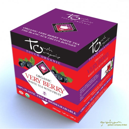 Touch Organic VERY BERRY WHITE TEA 100 bags - Single Pack