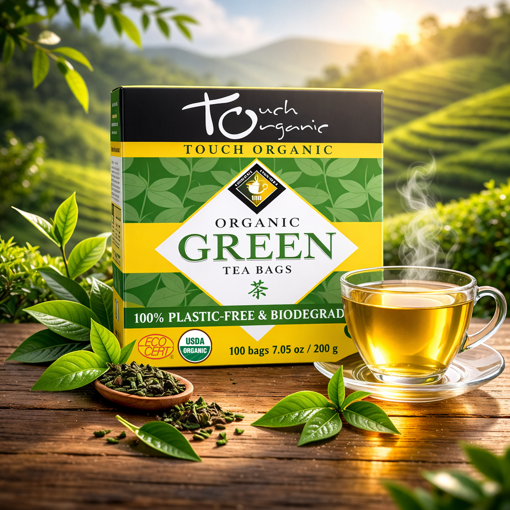 Touch Organic GREEN TEA 100 bags - Single Pack