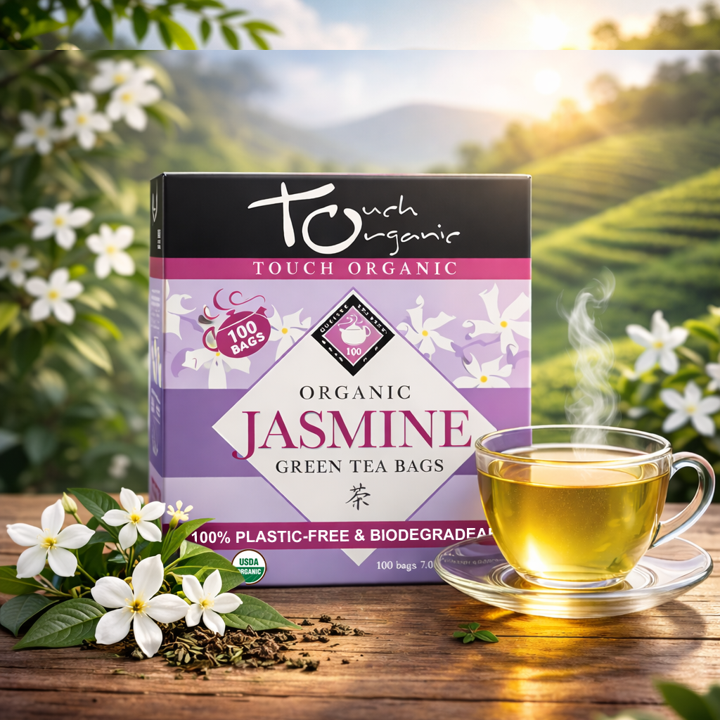 Touch Organic JASMINE GREEN TEA 100 bags - Single box