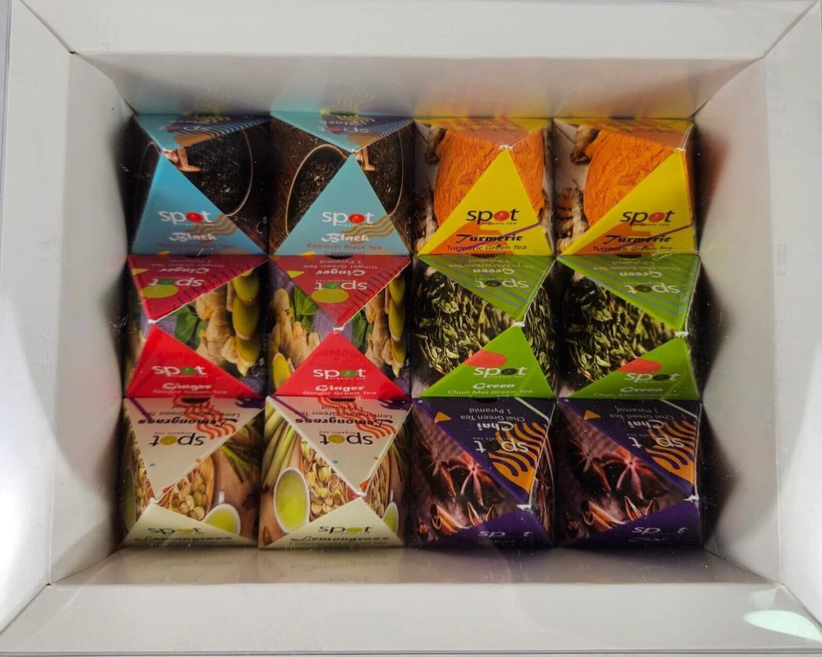 Pyramids Tea Java Spot 12 Organic Tea Blend Pyramids – Variety Collection 6 PACK CASE ...