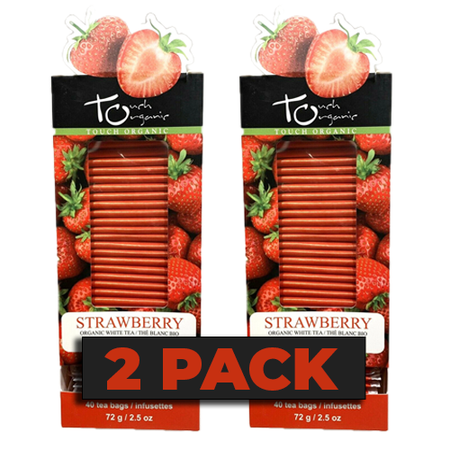 Touch Organic STRAWBERRY WHITE TEA 40 bags - 2 PACK