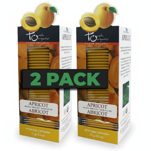 Touch Organic APRICOT WHITE TEA 40 bags - 2 PACK