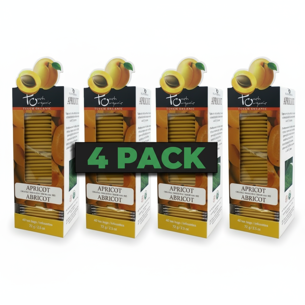 Touch Organic APRICOT WHITE TEA 40 bags - 4 PACK