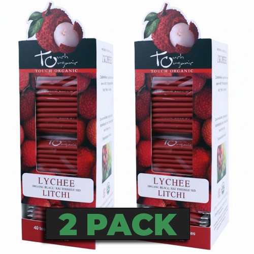 Touch Organic - ORGANIC LYCHEE BLACK TEA 40 bags - 2 PACK