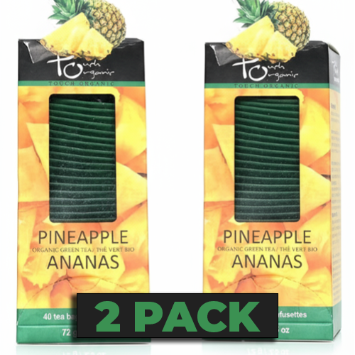 Touch Organic PINEAPPLE GREEN TEA 40 bags - 2 PACK